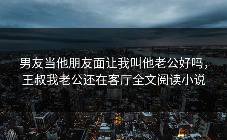 男友当他朋友面让我叫他老公好吗，王叔我老公还在客厅全文阅读小说