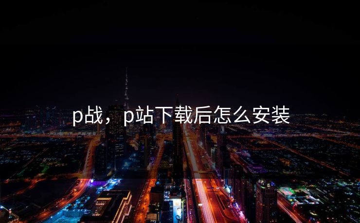 p战，p站下载后怎么安装